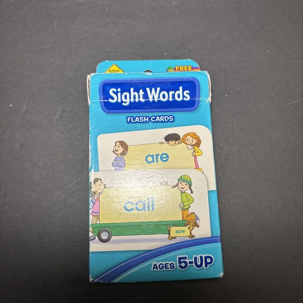 Lot Of 2 Flash Cards 5 & Up Math / Sight Words